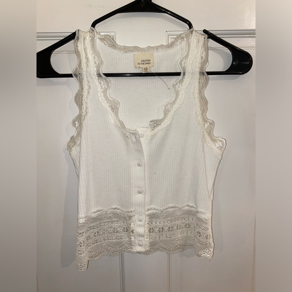 Lace crop top